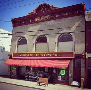 Northville’s Bridge and Main Streets  iconic Northville Five and Dime memories of a time long ago, fun attraction family Sacandaga Adirondack